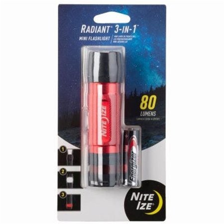 NITE IZE 3 in1 Mini Flashlight Red 224182